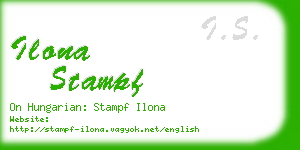 ilona stampf business card